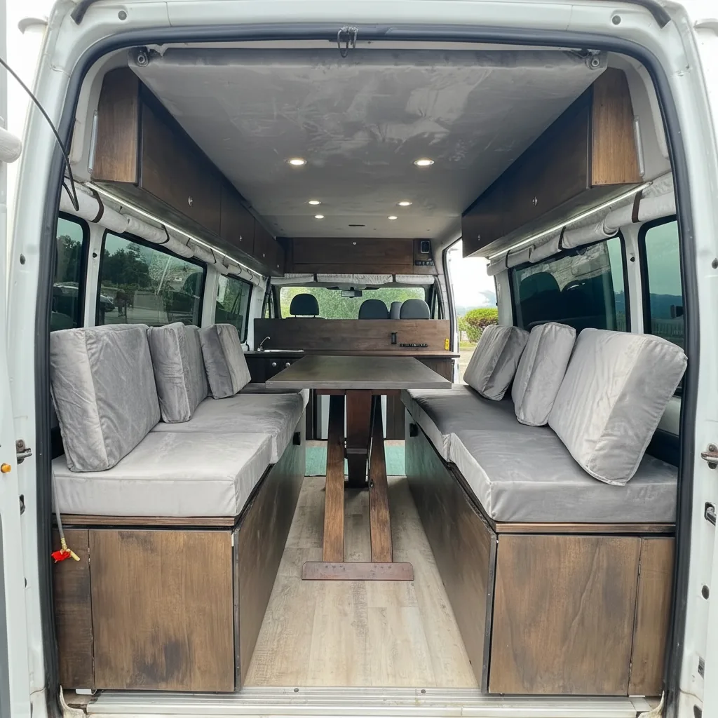 Areeiro campervan interior living space
