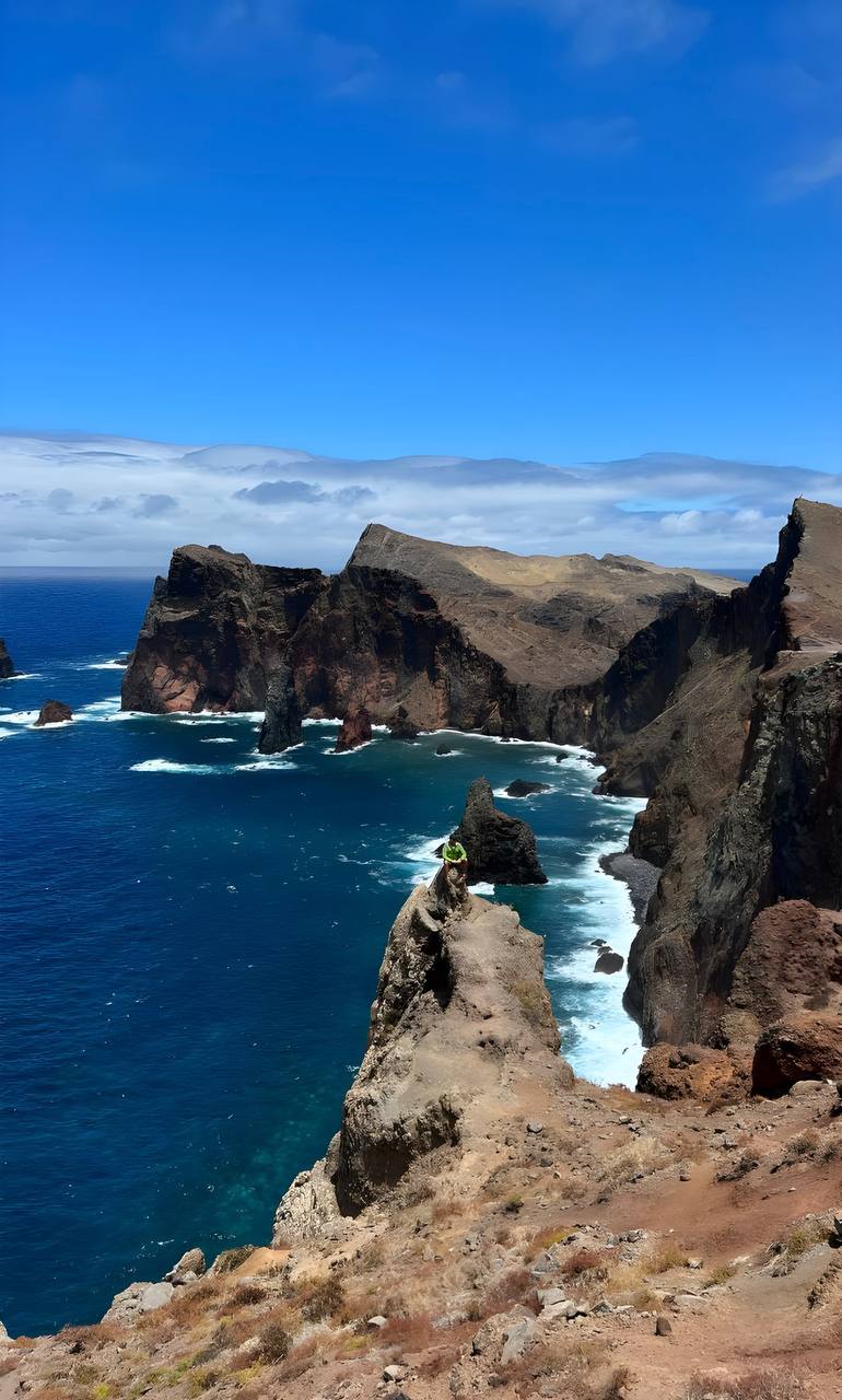 Ponta de Sao Lourenco dramatic cliffs Madeira