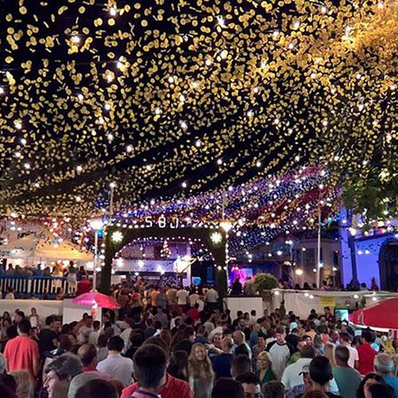 Parish Feasts arraiais summer night Madeira lights decorations