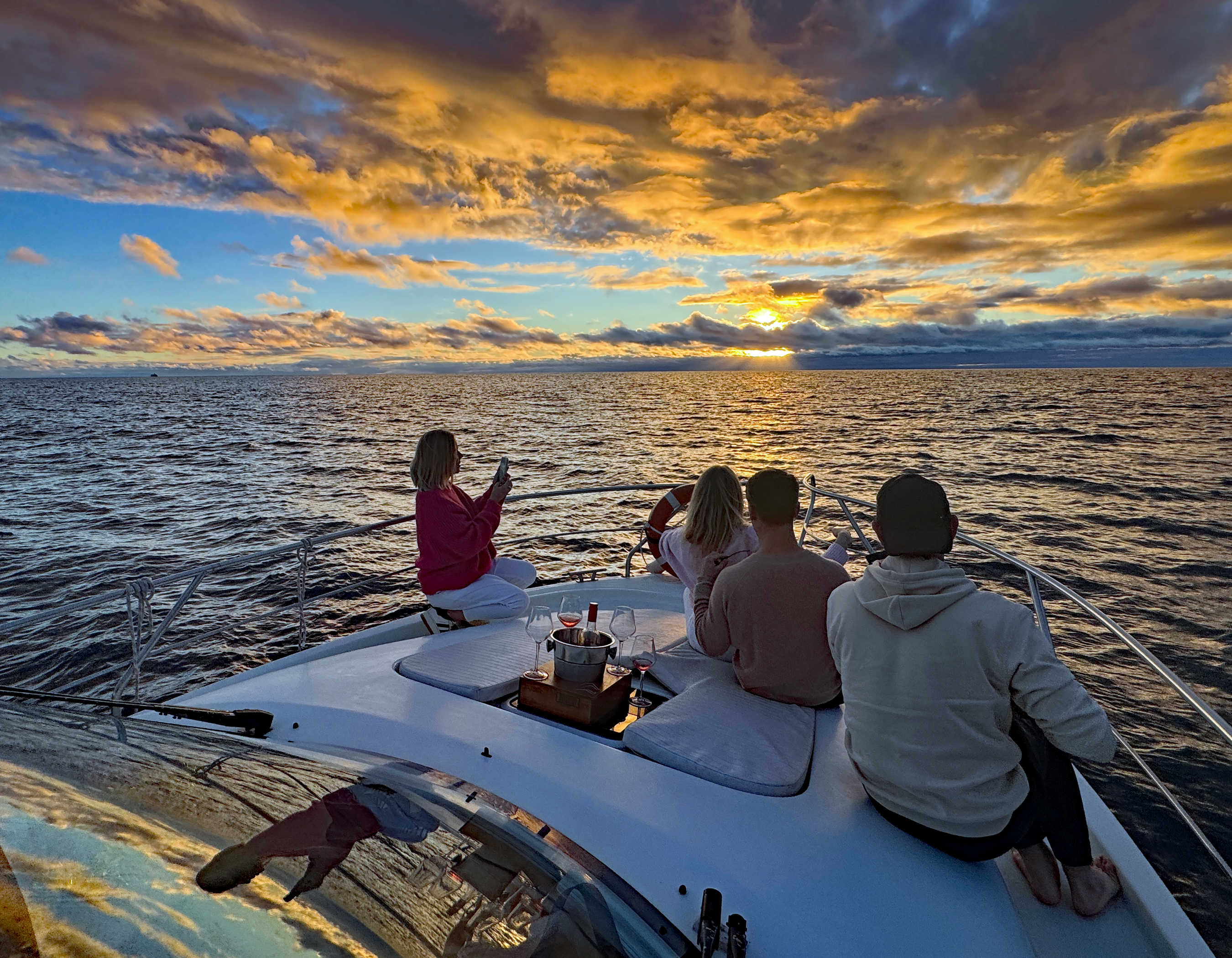 Sunset cruise Funchal lights