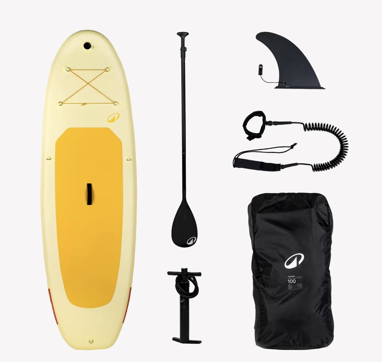 SUP board Tribord 100 yellow 10 foot 6 Funchal Madeira rental